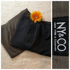***SOLD*** Gray Brown 2for1 Straight Wide Leg Dress Pants 16